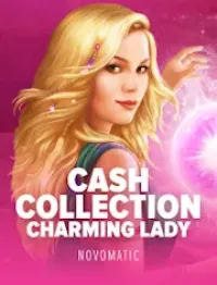 cash collection charming lady slot logo